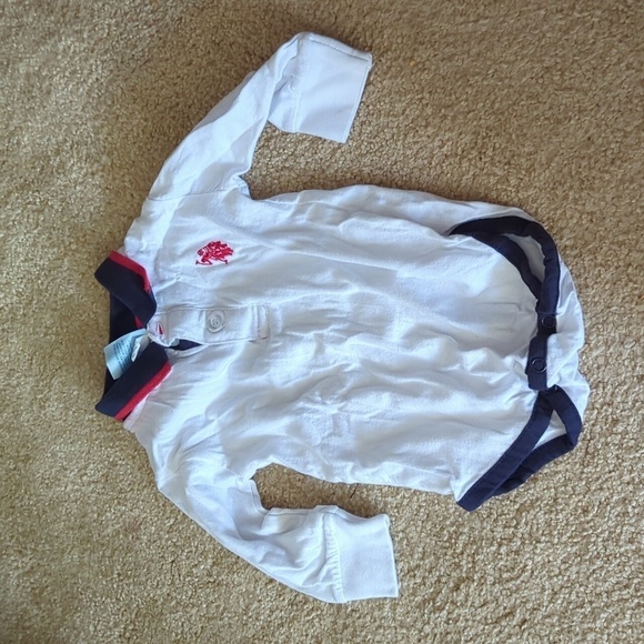 U.S Polo Assn. Overalls with Long Sleeve One Piece Size 6/9 Month - Picture 7 of 9